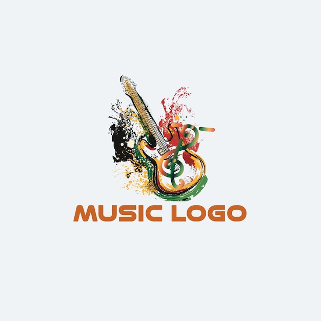 PSD projekt szablonu logo przemysłu muzycznego