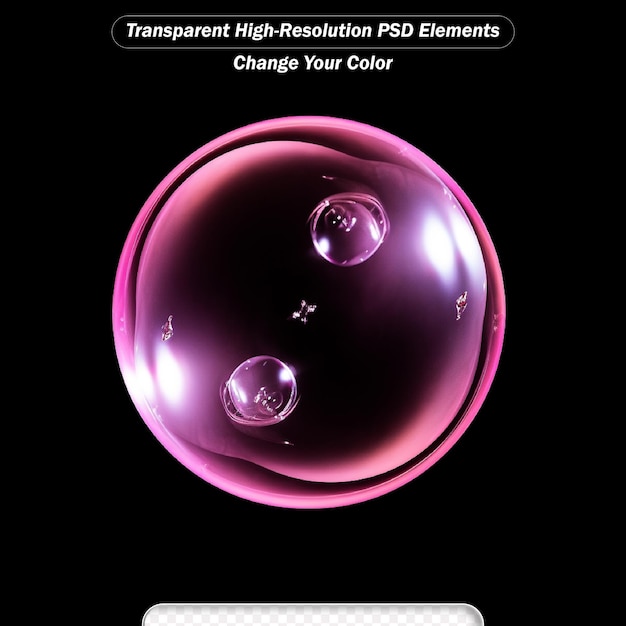 Roze bubbels molecule dna cel op een gloeiende doorzichtige achtergrond