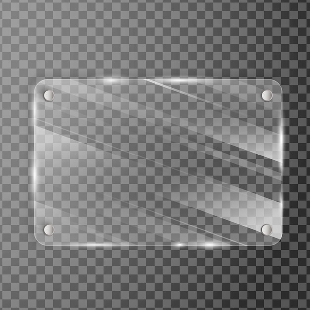PSD wit glas textuur frame met transparante achtergrond