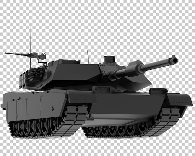 PSD tank isolated on transparent background 3d rendering illustration