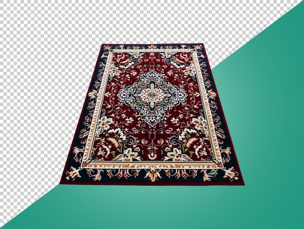 PSD traditional carpet with transparent background
