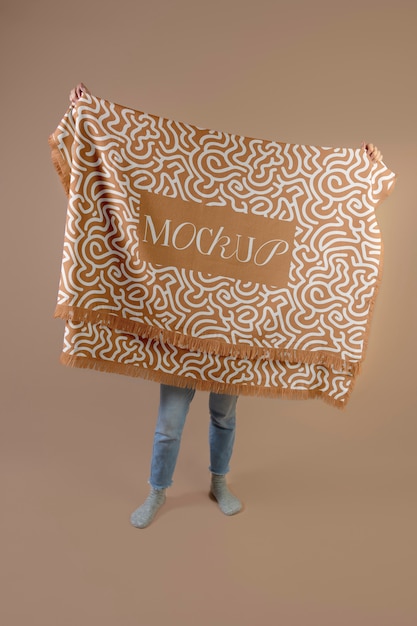 PSD view of textile blanket mock-up