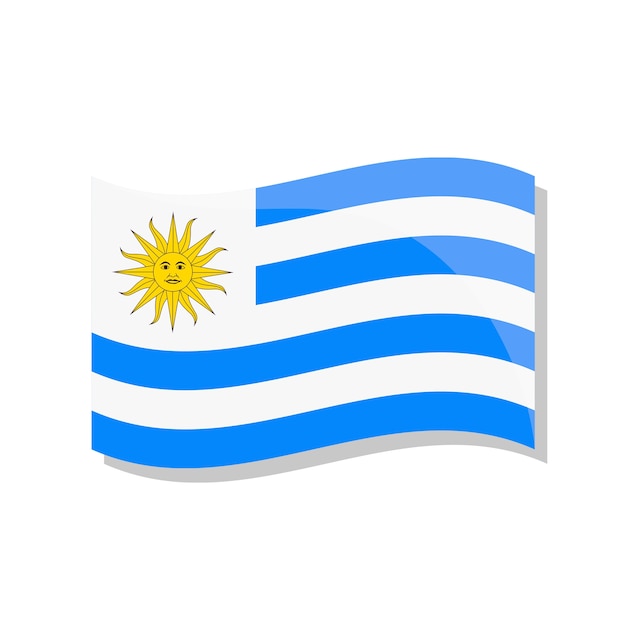 PSD gratuit drapeau de l'uruguay illustration