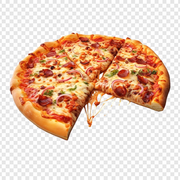 PSD gratuit pizza style regina isolée sur fond transparent