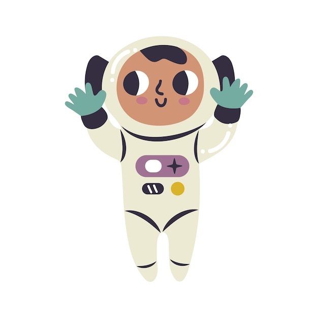 PSD grátis astronauta desenhado à mão isolado