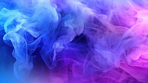 PSD grátis fundo de fumaça azul e roxo generative ai