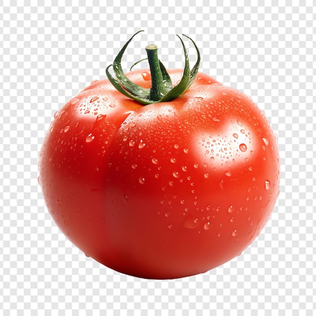 PSD eine tomate mit wassertropfen darauf