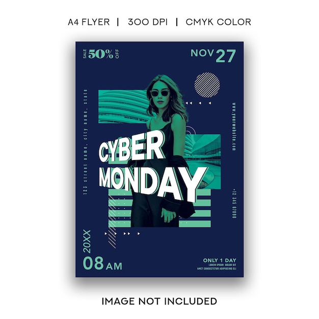 PSD folleto del lunes cibernético