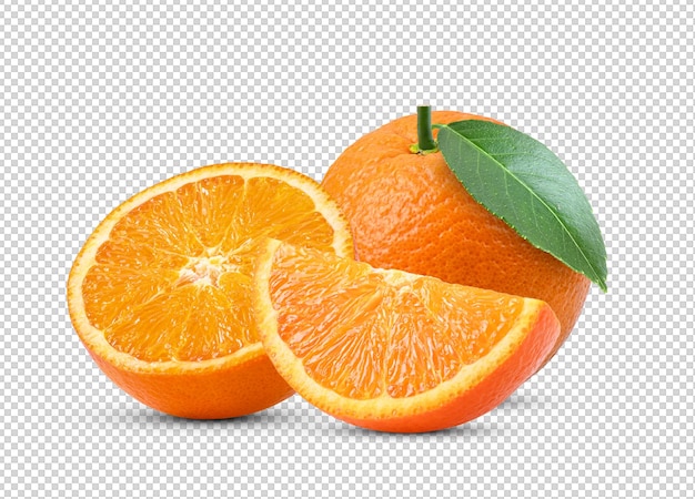 PSD naranja aislado en capa alfa