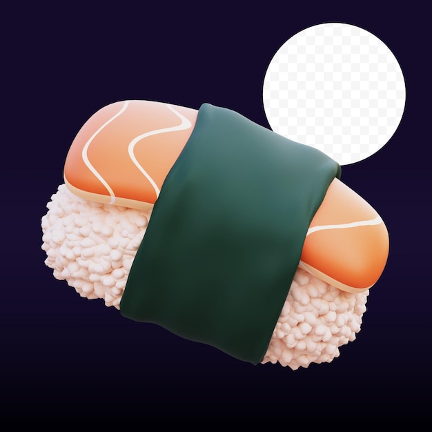 PSD sashimi 3d-grafikillustration