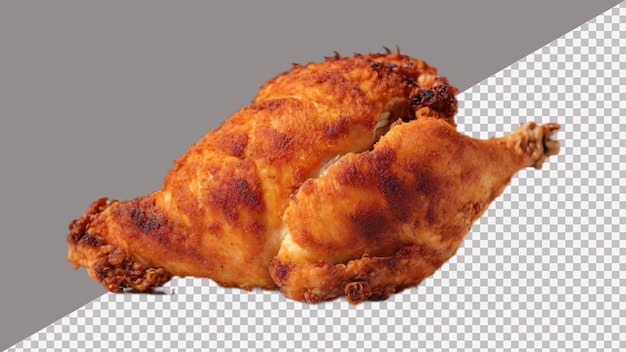PSD photo de pattes de poulet frites isolées sur un fond transparent