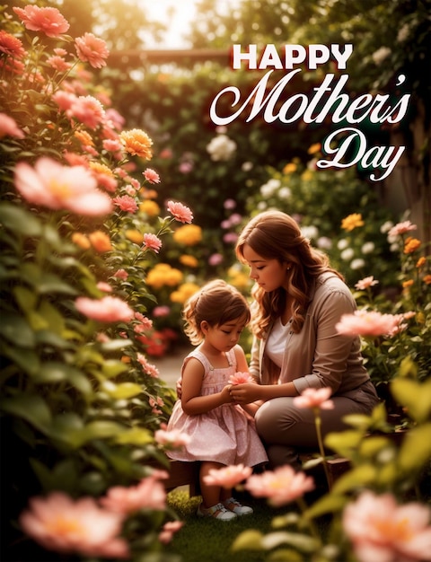 PSD psd happy mothers day celebration banner design generiert von ai
