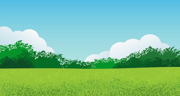 Vetor banner com fundo de eco vector de paisagem natural em ilustração vetorial de estilo cartoon