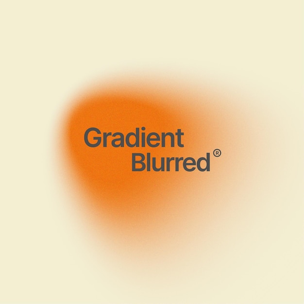 Vetor gradiente desfocar fundo abstrato laranja