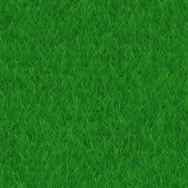 Vetor vector de padrão sem costura de textura de grama verde