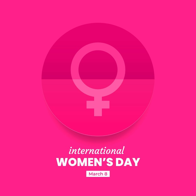 Vector gratuito tema del evento del día internacional de la mujer