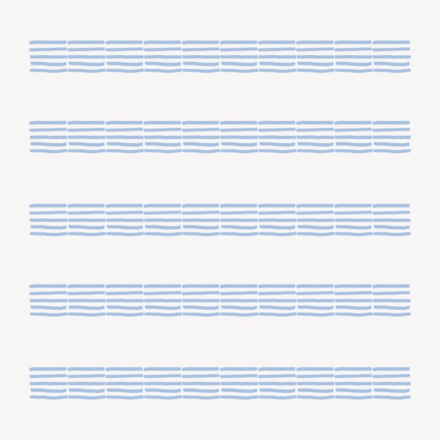Vector gratuito conjunto de patrones sin fisuras de vector de pincel de ilustrador de rayas azules
