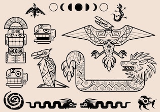 símbolos de aztecas
