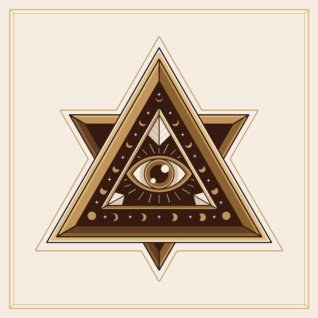 Vector gratuito conjunto de símbolos illuminati