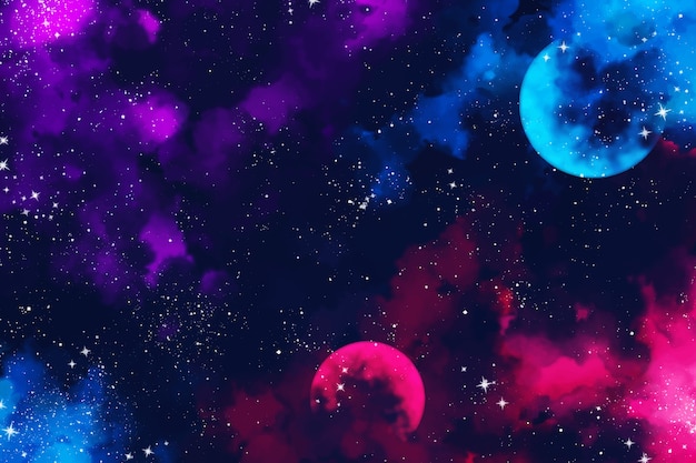 Vector gratuito fondo de galaxia abstracto pintado a mano