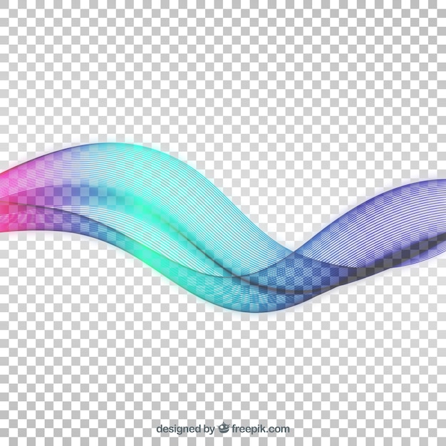 Vector gratuito fondo de onda abstracta colorida