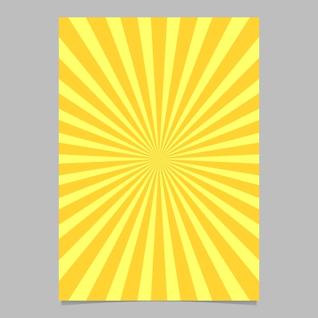 Vector gratuito plantilla de diseño de folleto abstracto sunburst