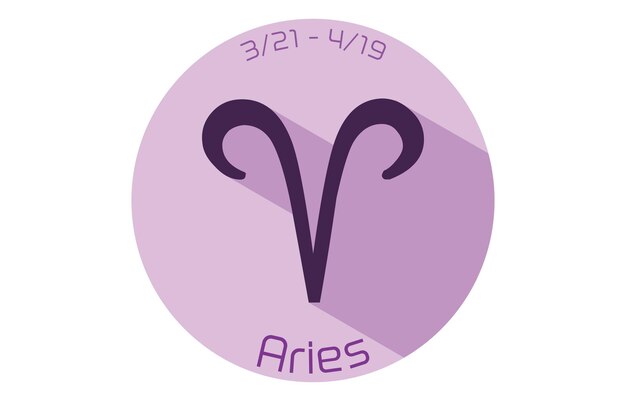 Vector 12 iconos de constelación púrpura ilustración vectorial aries