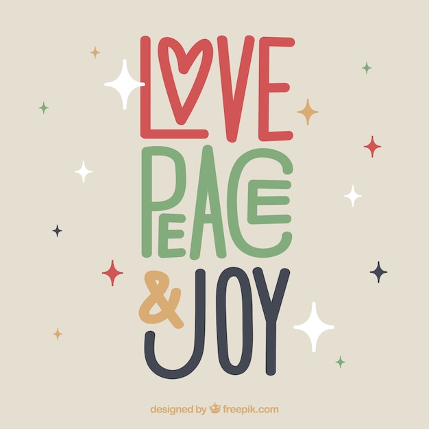 Amor, paz y alegría