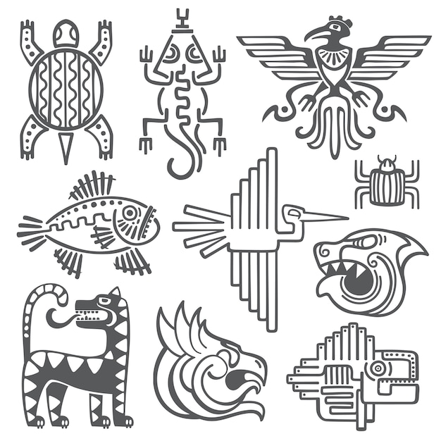 Vector azteca historico