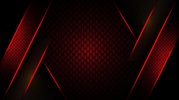 Vector diseño de plantilla de fondo rojo y oscuro abstracto de lujo