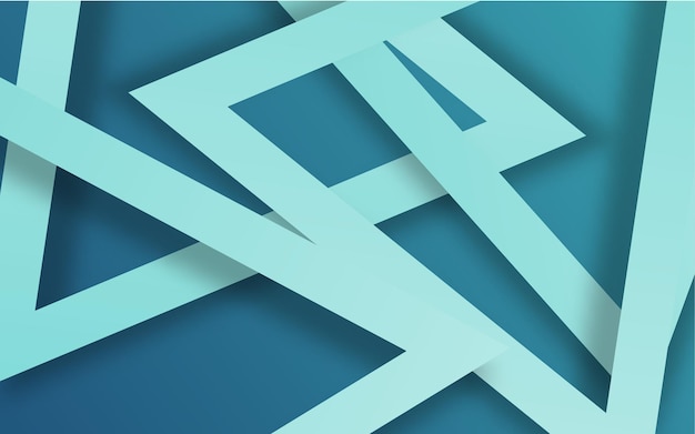 Vector fondo de color azul de forma de triángulo abstracto