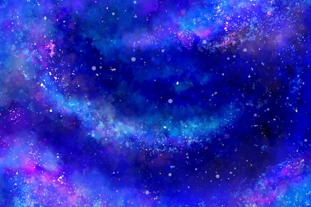 Vector fondo de galaxia acuarela pintada a mano