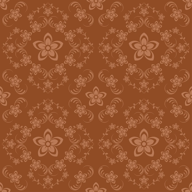 Vector fondo de vector transparente marrón con ilustración de flores