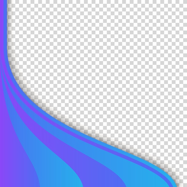 Vector forma de ola abstracta azul