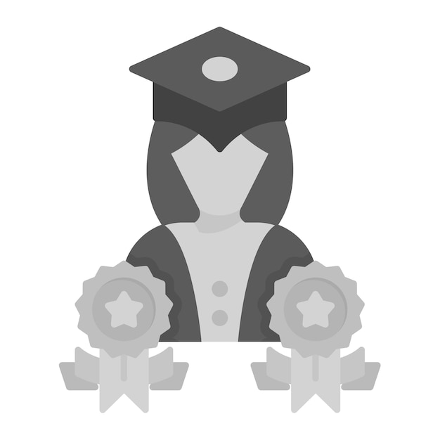 Vector imagen vectorial del ícono del título combinado se puede utilizar para la universidad