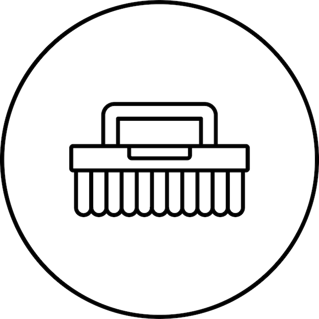 Vector icono de limpieza del pincel