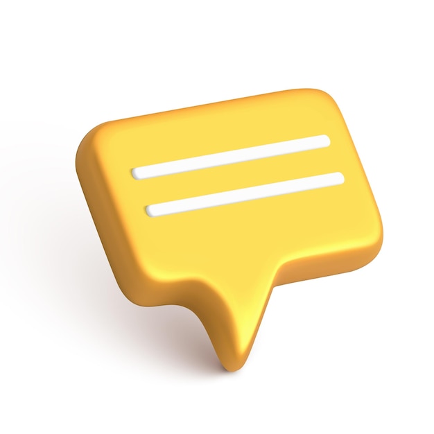 Vector icono de mensaje de notificación dorado aislado sobre fondo blanco recordatorio de correo elemento de diseño isométrico 3d para la aplicación chat web y colección de símbolos de cartas de correo electrónico nuevo logotipo de notificación de publicación ilustración vectorial