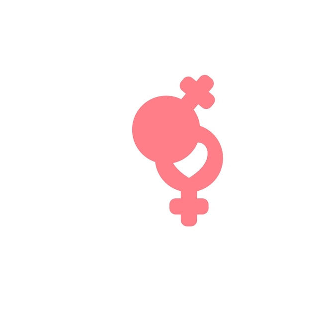 Vector icono sencillo del día del cáncer con color rosa médico