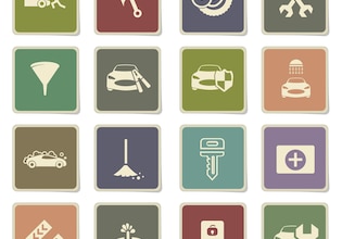 símbolos de coche