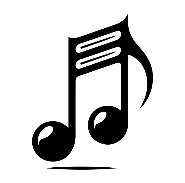 Vector ilustración vectorial de notas musicales notas musicales en el palo