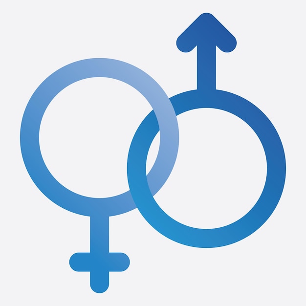 Vector logotipo de ilustración de género