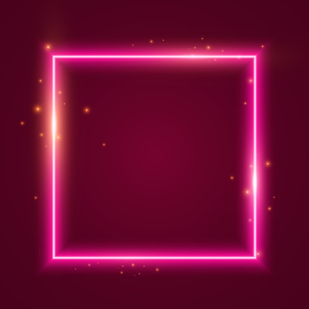 Vector marco cuadrado rosa claro. cuadrado rosa claro. bandera cuadrada de luz rosa.