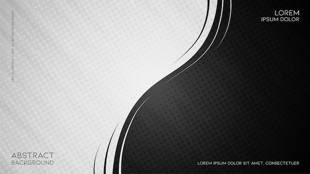 Vector resumen fondo blanco y negro vintage con estilo geométrico de semitono