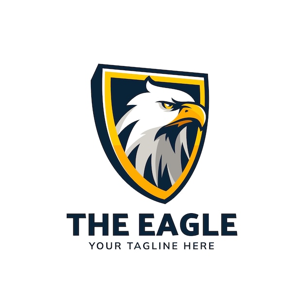 Vecteur gratuit modèle de conception de logo d'aigle