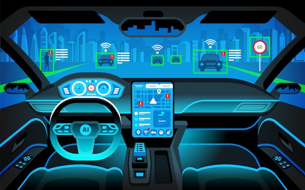 Cockpit de voiture autonome