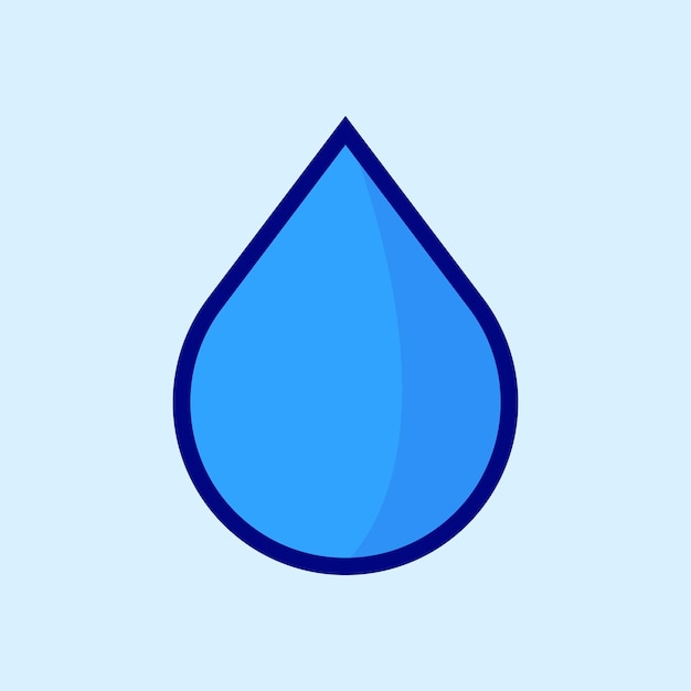 Vecteur logo d'icône de l'eau