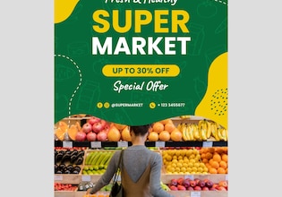 Supermarkt-Flyer
