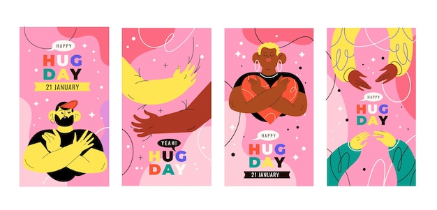 Flat Hug Day ist eine Instagram-Geschichten-Sammlung.