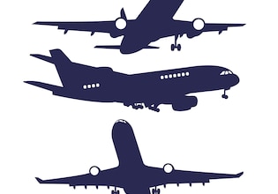 Flugzeug silhouette