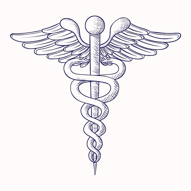 Kostenloser Vektor handgezeichnetes medizinisches symbol